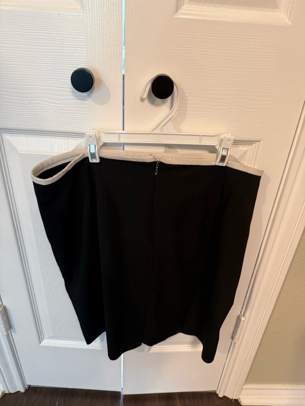 Calvin Klein Black Skirt with Cream Trim (jacket available separately)